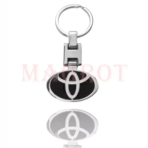 Breloc Toyota 3d negru cu doua fete, metalic Magrot Shop