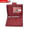 Portofel dama, din piele naturala, Hasssion j017 rosu inchis Magrot 13805