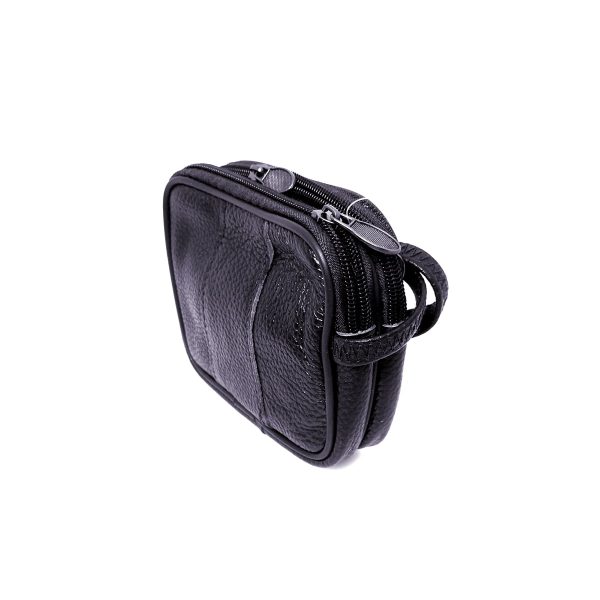 Borseta mica de mana,, din piele naturala, 13/11 negru, Magrot, 2311
