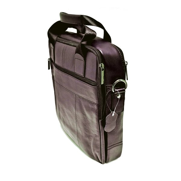 Geanta barbateasca din piele naturala maro 32 x 26 cm business - Eleganta si functionalitate Magrot 13930