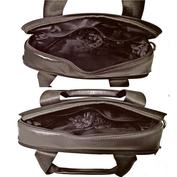 Geanta barbateasca din piele naturala maro 32 x 26 cm business - Eleganta si functionalitate Magrot 13930