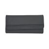 Portofel de dama din piele naturala, negru, 19/9 Magrot G015 13935