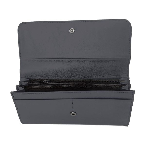 Portofel de dama din piele naturala, negru, 19/9 Magrot G015 13935