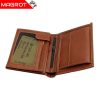 Portofel din piele naturala maro ocru, Gold Life, original Magrot fara capsa Gold Life 970