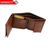 Portofel din piele naturala maro ocru, Gold Life, original Magrot fara capsa Gold Life 970
