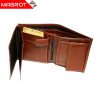 Portofel din piele naturala maro ocru, Gold Life, original Magrot fara capsa Gold Life 970