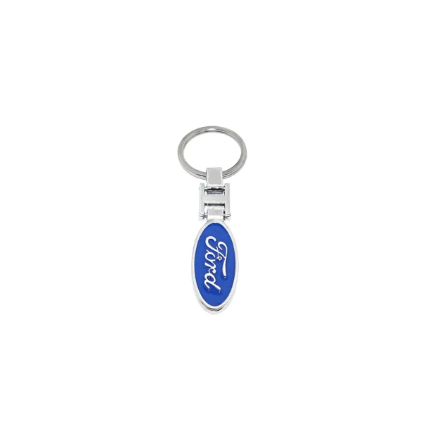 Breloc Ford, Sigla pe ambele parti, 3D Metalic Premium, Magrot 20166
