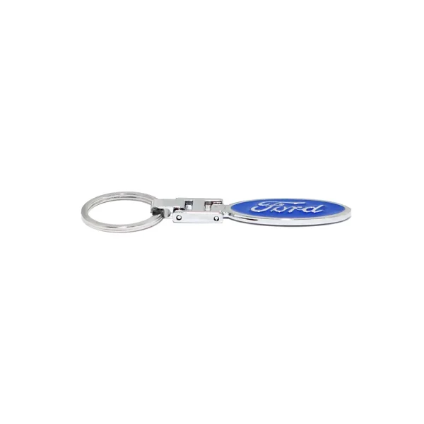 Breloc Ford, Sigla pe ambele parti, 3D Metalic Premium, Magrot 20166