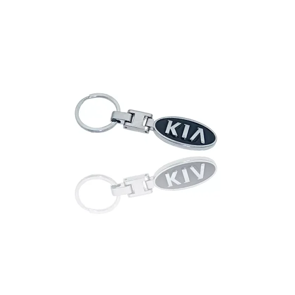 Breloc Kia 3d, din metal inoxidabil, ambalat in cutie, Magrot 20389