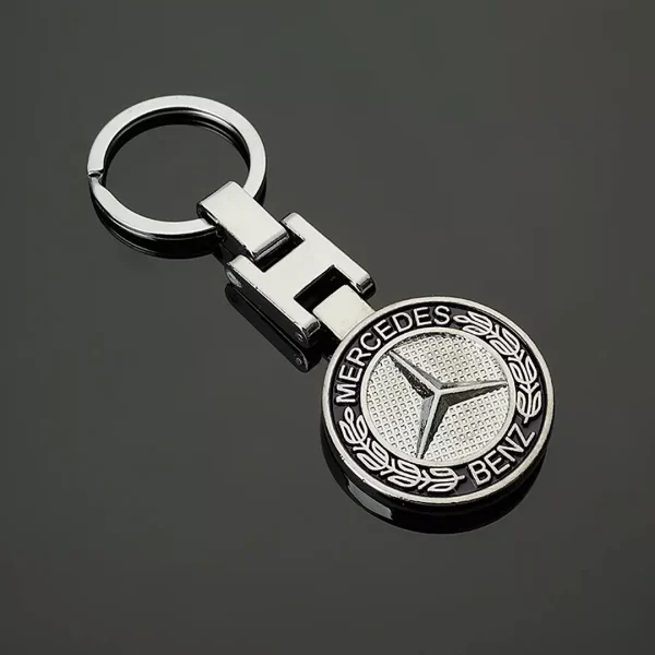 Breloc premium Mercedes 3d cu doua fete, in cutie cadou, material inox, Magrot 20398 Mercedes