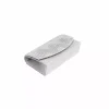 Geanta plic pentru ocazii si petreceri, argintiu, sclipici, 20x10 cm, Magrot 20301