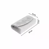 Geanta plic pentru ocazii si petreceri, argintiu, sclipici, 20x10 cm, Magrot 20301