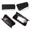 Geanta plic, pentru ocazii si petreceri, negru sclipitor, 27 x 11 cm, Magrot 20339