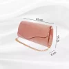 Geanta plic, ocazii si petreceri, rose sclipitor, 25 x 12 cm, Magrot 20433