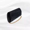 Geanta plic, ocazii si petreceri, negru sclipitor, 25 x 12 cm, Magrot 20430