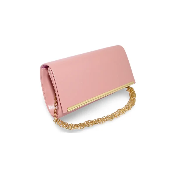 Geanta mica, plic seara pentru ocazii si petreceri, 20 x 10 cm, Magrot B-39 Roz pal