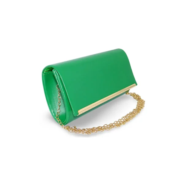 Geanta mica, plic seara pentru ocazii si petreceri, 20 x 10 cm, Magrot B-39 Verde