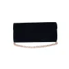Geanta plic de seara, pentru ocazii si petreceri, negru, catifea, 26 x 12 cm, Magrot 20442 Magrot shop online