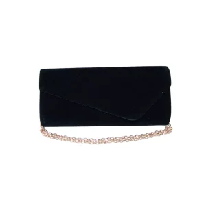 Geanta plic de seara, pentru ocazii si petreceri, negru, catifea, 26 x 12 cm, Magrot 20442 Magrot shop online