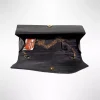 Geanta plic seara pentru ocazii si petreceri, negru sidefat, 26 x 12 cm, Magrot 24007