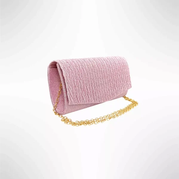 Geanta plic seara pentru ocazii si petreceri, roz, sclipici, mic, 20 x 10 cm, Magrot 24015 Megastyle