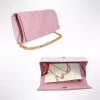 Geanta plic seara pentru ocazii si petreceri, roz, sclipici, mic, 20 x 10 cm, Magrot 24023 Megastyle