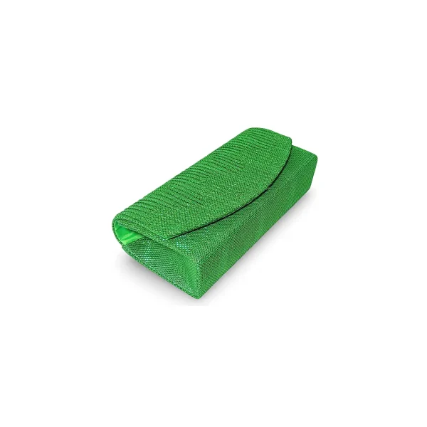 Geanta plic pentru ocazii si petreceri, Verde, sclipici, 20x10 cm, Magrot 25018