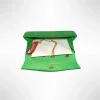 Geanta plic pentru ocazii si petreceri, Verde, sclipici, 20x10 cm, Magrot 25018