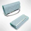Geanta dama tip plic de seara, ocazii si petreceri, Blue relief, 26 x 12 cm, Magrot 25022 (1)A (1) Magrot Shop Megastyle