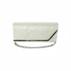Geanta dama tip plic de seara, ocazii si petreceri, Verde relief, 26 x 12 cm, Magrot 25021