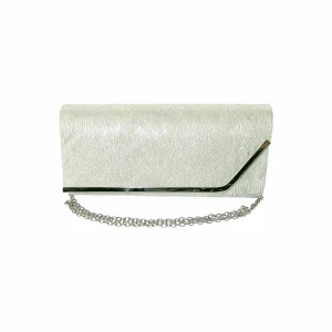 Geanta dama tip plic de seara, ocazii si petreceri, Verde relief, 26 x 12 cm, Magrot 25021