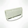 Geanta dama tip plic de seara, ocazii si petreceri, Verde relief, 26 x 12 cm, Magrot 25021