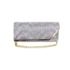 Geanta dama tip plic de seara, ocazii si petreceri, albastru Gri relief, 26 x 12 cm, Magrot 25023 (1) Magrot Megastyle