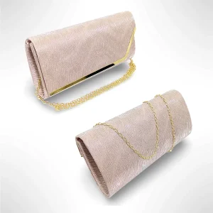 Geanta dama tip plic de seara, ocazii si petreceri, Bej relief, 26 x 12 cm, Magrot 25025 (1) Magrot Megastyle