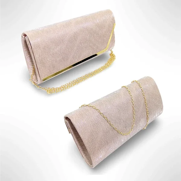 Geanta dama tip plic de seara, ocazii si petreceri, Bej relief, 26 x 12 cm, Magrot 25025 (1) Magrot Megastyle