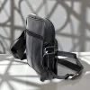 Borseta barbateasca de umar,neagra, din piele naturala 19/16 cm, Magrot 25059