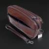 Borseta barbateasca de mana, maro deschis, din piele naturala,14 x 22, magrot 25064