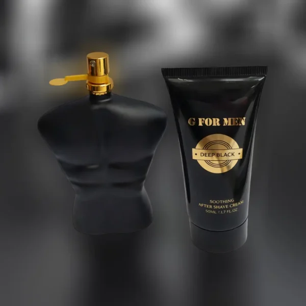 Crema dupa barbierit si apa de toaleta Deep Black G For Men