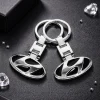 Set cadou 2 brelocuri Hyundai de lux din metal rezistent cu detalii premium